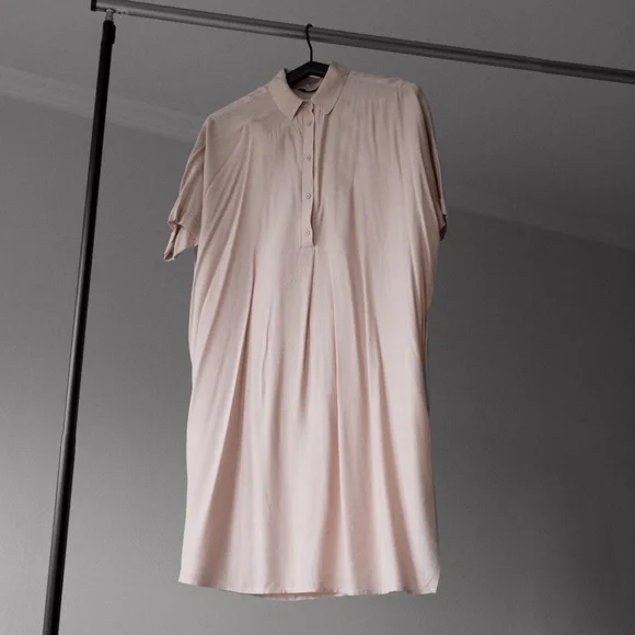 Short Sleeve Shirt Dress - Picture 3 of 9